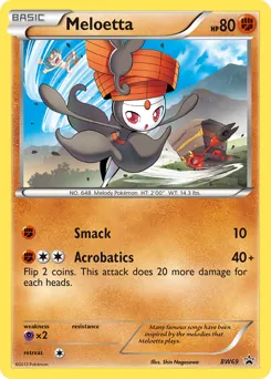 BW Black Star Promos Meloetta Pokémon card